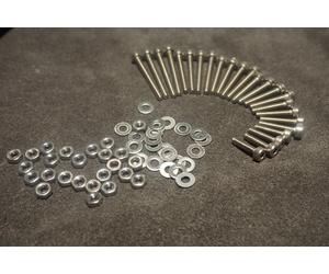 PHONO CARTRIDGE HEADSHELL STAINLESS SCREW SET 72 VITI INOX TESTINA GIRADISCHI