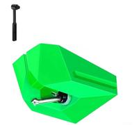 Phono Needles ForAudio-Technica AT-ATN95E - Cartuccia di ricambio compatibile con giradischi AT-LP120X, serie VM95, con spazzola per la pulizia (verde)