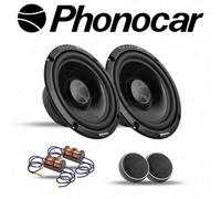 Kit 6 Casse Altoparanti Phonocar Anteriori e Posteriori per Fiat 500 / Abarth