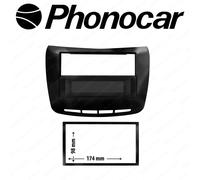 Phonocar 03196 Mascherina 2 DIN per Lancia Delta 08- nero lucido