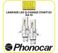 Phonocar 07352 - Lampade LED Quick Change Start H4/H19 - 1800 lm (coppia)