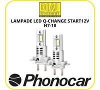 Phonocar 07353 - Lampade LED Quick Change Start H7/H18 (coppia, 1800 lm)
