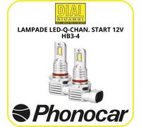 Phonocar 07356 - Lampade LED Quick Change Start HB3/HB4 - 1800 lm (coppia)