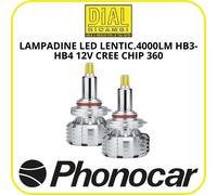 Phonocar 07545 - Lampade LED LENS Series HB3/HB4 per fari lenticolari - 4000