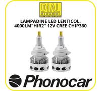 Phonocar 07546 - Lampade LED LENS Series HIR2 per fari lenticolari - 4000