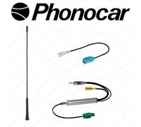 Phonocar 08192 Antenna a tetto posteriore DAB+ 12V stelo 37 cm AM-FM Amplificata