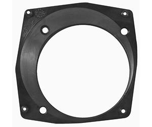 Phonocar 1033233 Supporto per Altoparlante, Posteriore Diam.130mm, Nero, Confezioni da 2