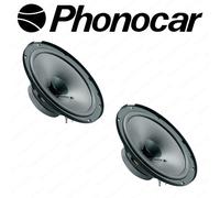 Kit 4 Casse Altoparlanti Doppio Cono Phonocar Ant+Post per Fiat Punto EVO