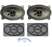 PHONOCAR KIT 2 CASSE 66021 + GRIGLIE MULTIMARCHE AUTO ALTOPARLANTI OVALI 9X15