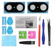 PHONSUN - 2 lenti di ricambio per fotocamera posteriore PHONSUN Pixel 8, colore nero, con pellicola protettiva per obiettivo della fotocamera, adesivo preinstallato e istruzioni di installazione