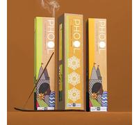 PHOOL LUXURY INCENSE Pacchetto di devozione(80 bastoncini di incenso | 2 profumi - Tulsi & Jasmine) (verde)