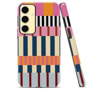 Phoona 2-in-1 Custodia Cellulare Cover per Samsung Galaxy S20 FE/S20 Lite 6.5",Custodie Estetica Disegni Puzzle Antiurto Antipolvere Quotidiano Strisce Bianche Latte,Blu Chiare Rosa Tenui,Fondo Nero