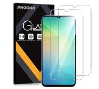 Phoona 2 Pezzi Vetro Temperato per Samsung Galaxy A06, Ultra HD Trasparente Pellicola Protettiva Durezza 9H, Anti-Impronte Anti-Scratch Senza Bolle Proteggi Schermo per Samsung Galaxy A06
