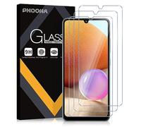 Phoona 3 Pezzi,Pellicola Protettiva per Samsung Galaxy A32 4G(Non 5G), Anti Graffio, Anti-Impronte,Senza Bolle, Vetro Temperato per Samsung A32 4G Durezza 9H, HD Trasparente Protezione Schermo