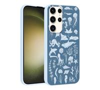 Phoona Cover per Samsung Galaxy S20 FE/S20 Lite 6.5",Cellulare Silicone Custodia telefono Aesthetic Motivo Disegno Protezione Fotocamera Antiurto AntiGraffio Donne Ragazze Case,Polpo Conch