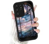 Phoona Cover per Samsung Galaxy S25 Ultra 5G 6.9", Cellulare Silicone Custodia per telefono Aesthetic Motivo Disegno Protezione Fotocamera Antiurto AntiGraffio Case per Donne Ragazze,Nube Viola