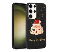 Phoona Natale Cover per Samsung Galaxy A16 5G 6.7",Cellulare Silicone Custodia telefono Aesthetic Motivo Disegno Protezione Fotocamera Antiurto AntiGraffio Christmas Case Ragazze,Babbo Natale F