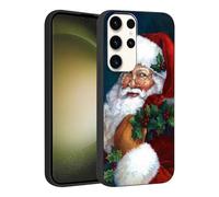 Phoona Natale Cover per Samsung Galaxy A16 5G 6.7",Cellulare Silicone Custodia telefono Aesthetic Motivo Disegno Protezione Fotocamera Antiurto AntiGraffio Christmas Case Ragazze,Babbo Natale E