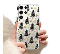 Phoona Natale Cover per Samsung Galaxy A16 5G 6.7",Cellulare Trasparente Silicone Custodia telefono Aesthetic Motivo Disegno Protezione Fotocamera Antiurto Christmas Case Ragazze,Albero