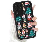 Phoona Natale Cover per Samsung Galaxy A26 5G 6.64",Cellulare Silicone Custodia telefono Aesthetic Motivo Disegno Protezione Fotocamera Antiurto AntiGraffio Christmas Case Ragazze,Babbo Natale