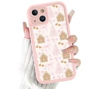 Phoona Natale Custodia per iPhone 8/SE 2022/7/SE 2020 4.7", Cover Disegni Estetica Albero Natale Rosa Fiocco,Custodie Cellulare Antiurto Case Protegge Obiettivo e Anti Polvere per Donne Ragazze