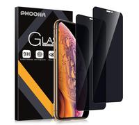 Phoona Privacy Pellicola Protettiva per iPhone XS Max 6,5 Pollici, 2 Pezzi Anti-Spy in Vetro Temperato per iPhone XS Max, Anti peeping Protezione Schermo