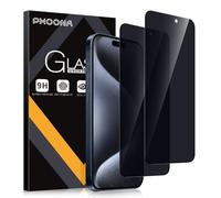 Phoona Privacy Vetro Temperato per iPhone 15 Pro 6.1",Durezza 9H,Antigraffio,Pellicola di Protezione del Vetro Antispy,Vetro Privacy Prova di Spia,2 Pezzi