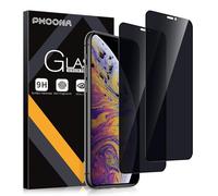 Phoona Privacy Vetro Temperato per iPhone X 5.8",Durezza 9H,Antigraffio,Pellicola di Protezione del Vetro Antispy,Vetro Privacy Prova di Spia,2 Pezzi