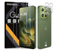 Phoona Vetro Temperato per Motorola Moto Edge 70, 2 Pezzi Pellicola Protettiva + 2 Pezzi Pellicola Fotocamera Protezione, Durezza 9H Glass, HD Anti-Graffio, Senza Bolle Vetrino Schermo