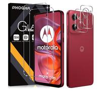 Phoona Vetro Temperato per Motorola Moto G05, 2 Pezzi Pellicola Protettiva + 2 Pezzi Pellicola Fotocamera Protezione, Durezza 9H Glass, HD Anti-Graffio, Senza Bolle Vetrino Schermo