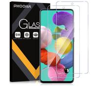 Phoona Vetro Temperato per Samsung Galaxy A51 4G/5G, 2 Pezzi Pellicola Protettiva per Samsung A51, Durezza 9H, Anti Graffio, Anti-Impronte, Senza Bolle(6,5 pollici)
