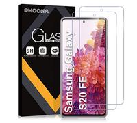 Phoona Vetro Temperato per Samsung Galaxy S20 FE 4G/5G, 2 Pezzi Pellicola Protettiva per Samsung S20 FE, Durezza 9H, Anti Graffio, Anti-Impronte, Senza Bolle(6,5 pollici)