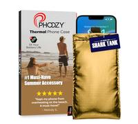 Phoozy Apollo Plus Custodia Termica per Smartphone iPhone, Samsung, Huawei, Xiaomi, Astuccio con Rivestimento Morbido, Protegge da Temperature Estreme, Aiuta a Risparmiare Batteria, Oro
