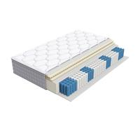phosir Materasso a molle insacchettate, 120 x 200 cm, H3, 7 zone, altezza 25 cm, elastico puntuale, traspirante, adatto per persone allergiche, portata 200 kg