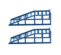 phosir Ponte sollevatore per auto, 2000 kg, set di 2 rampe idrauliche, ingresso piatto a 23°, per cambio olio e cura dell'auto, in acciaio, 94,8 cm, blu