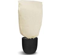 Photener Tessuto Non Tessuto per Piante 100 x 80 cm, 80 g/m², Telo per Piante Inverno Antigelo, Telo Copri Piante Inverno, Antivento e Antigelo con Cerniera e Cordoncino, Facile da Installare
