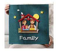 Photo Album Baby Growth Record Family Edition Manual Large Capacity Handwritten Blessing Souvenir Album (Color: A, Size: 60 She)