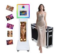 Photo Booth compatibile con iPad Photo Booth per 10,2"-13" con luce RGB e schermo LCD, macchina per selfie e photobooth per eventi, noleggio matrimonio (macchina per fototesse)