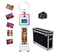 Photo Booth LCD compatibile con iPad Photo Booth per 10,2"-13" con anello/luce RGB e schermo LCD Selfie Photobooth macchina per eventi a noleggio matrimonio (Machine + fotocamera)
