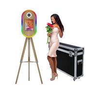 Photo Booth per iPad 10,2" 11" 11" 12,9" e per fotocamera, telecomando, custodia da volo, supporto portatile 2 in 1 per selfie Photobooth per eventi di noleggio feste (Photo Booth)
