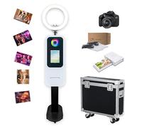 Photo Booth portatile compatibile con superficie/tablet/iPad per 10,2"-13" Shell Photo Booth stand Selfie Photobooth macchina per feste, supporto mini stampante integrata (Macchina, macchina