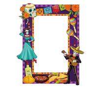 Photo Booth Prop Frame - Selfie Frames For Parties,Holiday Decoration Party Supplies For Day Of The Dead Family Gathering Community Festivals Teens Celebrations Carnival School Dances