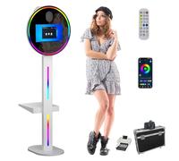 Photo Booth touch screen con mini stampante e fotocamera, include 108 fogli di stampa, ideale per eventi, feste, noleggi, compleanni e matrimoni