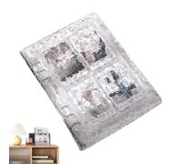 Photo Card Binder, 9.06 Inches A5 Storage Book for Collectibles, Clear Album with 10 Inner Pages and 40 Pockets for Display, Organizer Accessory Trading Storing Keepsake Preservation Memory