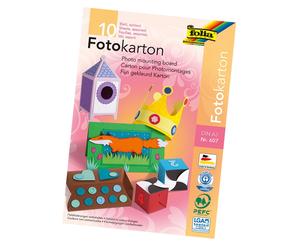 Photo Cardboard A3 10 Bl 300 g Assorted Colours DIN A3