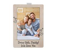 Photo Frame, Dashboard Picture Holder, 4,21 x 2,76 x 0,87 Inches, Strong Adhesive Compact Size Organizer Interior Display Stand, Travel Accessory for Drivers, Business, Tourists and Car