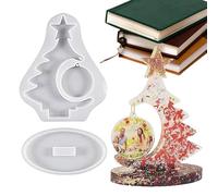 Photo Frame Resin Mold - Photo Frame Resin Mold, Christmas Beautifully Frame Craft Mould | Tree Shaped Reusable Large Size Table Home Decor, Christmas & Picture Frames (bianco)