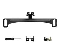 Photo Stand Cam Holder - Car Rear View Camera License Plate Mount Bracket | Waterproof Dàsh Cam Rear Mirror Holder Iron Reversing Camera Support Kit Universal Black