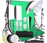 Photo Studio Luce LED Softbox Kit Continuo 2x3M Sfondo Frame 60 centimetri Riflettore Consiglio Ombrello 2M Treppiede per Video