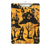 Photo Tales from The Crypt Hallowen Portablocco trasparente in acrilico carino per forniture scolastiche per insegnanti Dimensioni elementari 9 x 12